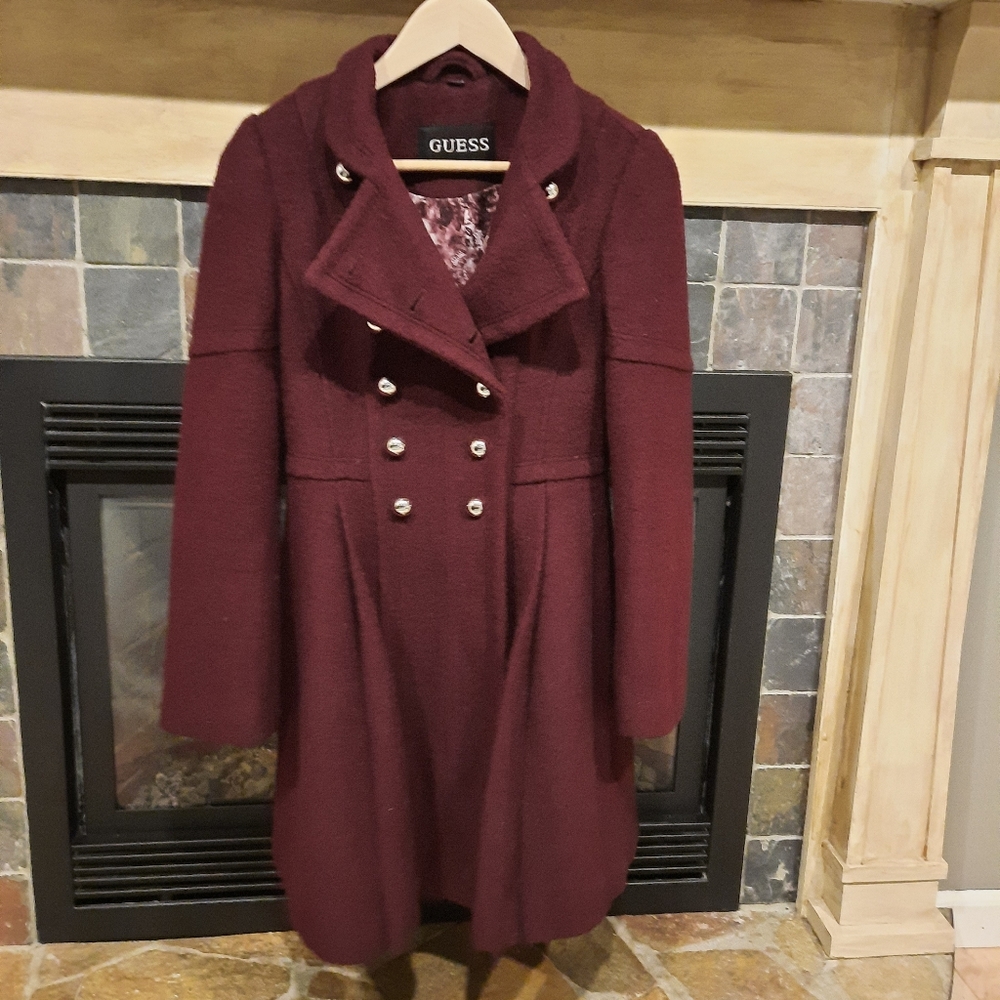 Guess wool peacoat, xsmall
